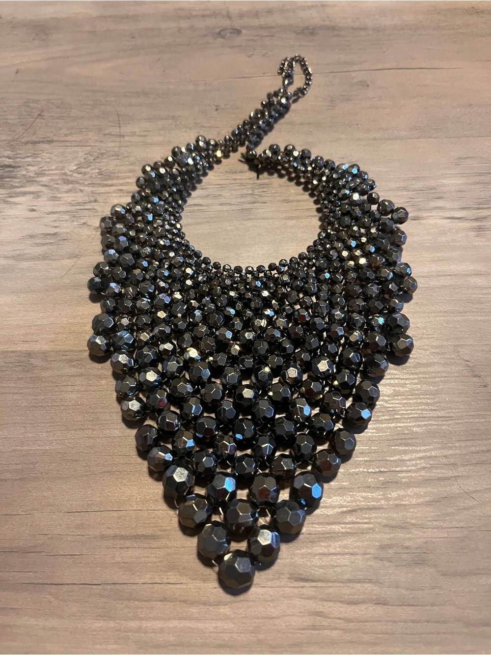 Statement Black Bib Necklace - Women Jewelry